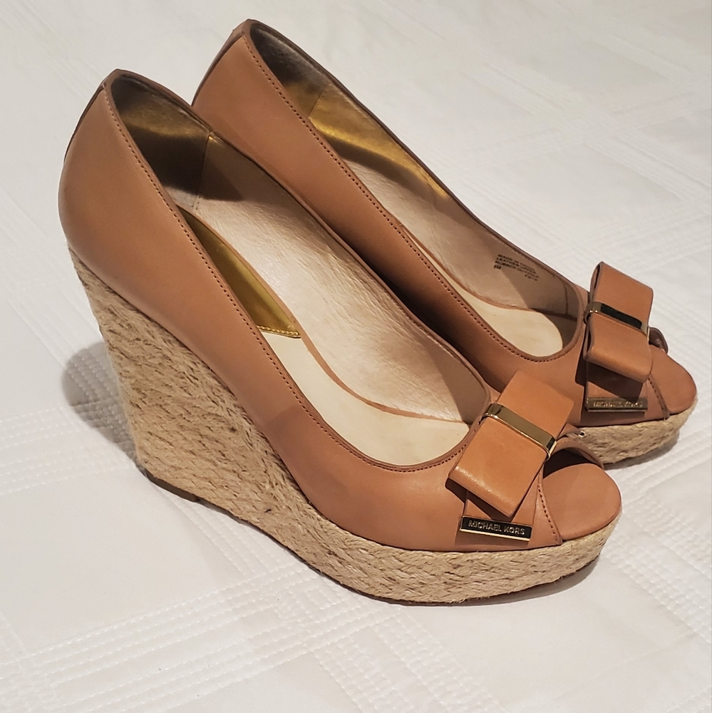 Michael Kors open toe wedges